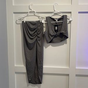 2 piece Crop and Skirt